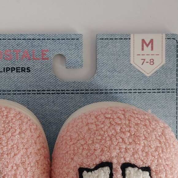 Pink Cozy Slippers with Bow - Women's Size Med. 7-8 NWT - Picture 8 of 15